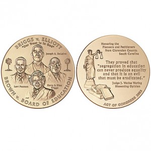 Brown v. Board of Education Congressional Gold Medal, courtesy Wikimedia Commons