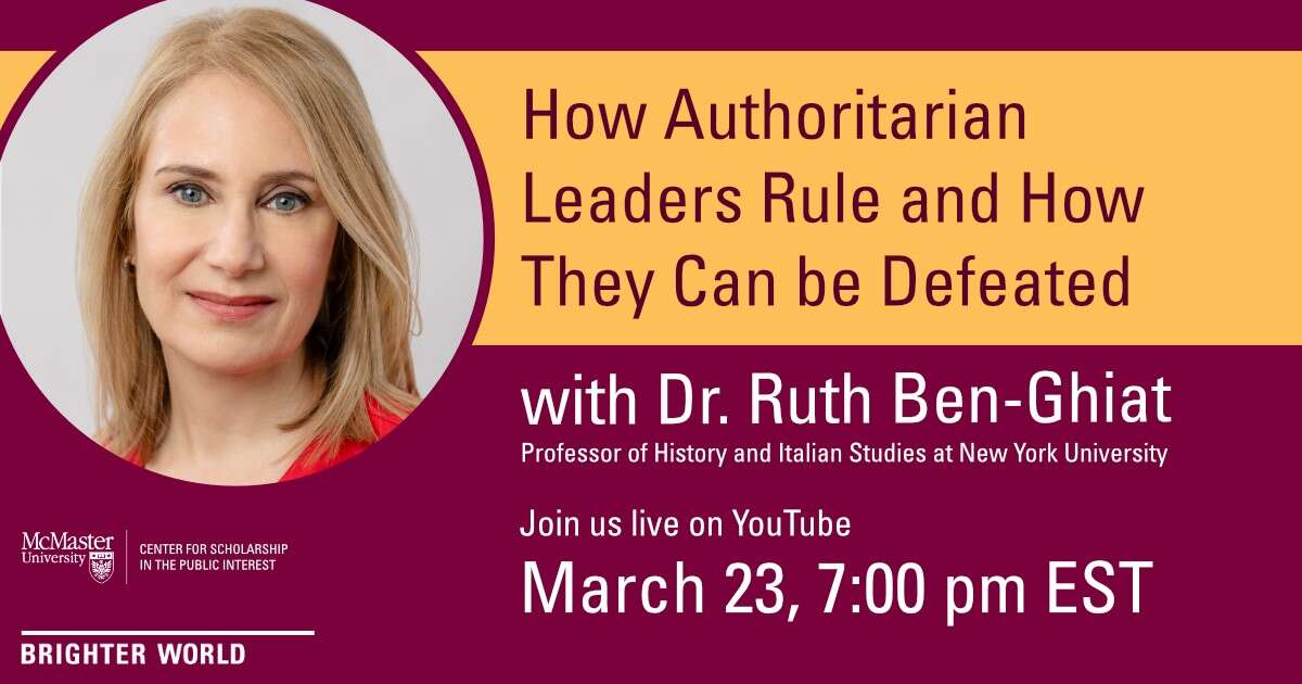 Dr. Ruth Ben-Ghiat: How Authoritarian Leaders Rule and How They Can be Defeated